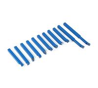 outdoorm 11pcs 8 * 8mm Lathe Tools Carbide Tipped Weld Milling Cutting Turning Tool Set