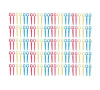 outdoorm 120Pcs Colorful Hair Positioning Clip Rust Proof Hairdressing Perm Duckbill Clip for Salon Barbershop