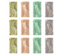 outdoorm 12pcs Beard Comb Men Home Travel Portable Mellow Teeth Ergonomic Mustache Comb for Face Grooming