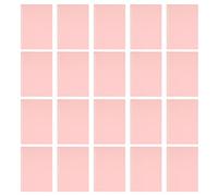 outdoorm 20 Sheets Loose Leaf Binding Cover A5 20 Holes Flexible PP Plastic Loose Leaf Presentation Binding Case (Pink)