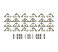 outdoorm 24pcs Corner Protector 3cm Chinese Style Retro Brass Elegance Exquisite Furniture Edge Protection
