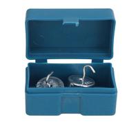 outdoorm 2pcs 10g Lab Hook Weight Chrome Plated Steel Double Hooked Weight with Case For General Science Physics Laboratory Work
