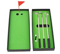outdoorm 3PCS Mini Golf Clubs Ball Point Pen Set with Balls Flag Stationery Decorations