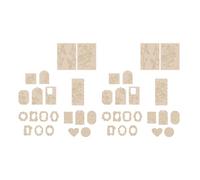 outdoorm 40pcs Handbook Decorative Decals Embossed Flower Series Unique Scrapbook Material Stickers for DIY Journals Envelope (Iris)