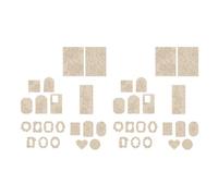 outdoorm 40pcs Handbook Decorative Decals Embossed Flower Series Unique Scrapbook Material Stickers for DIY Journals Envelope (Roses)