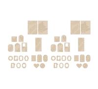 outdoorm 40pcs Handbook Decorative Decals Embossed Flower Series Unique Scrapbook Material Stickers for DIY Journals Envelope (Tree Shadow)