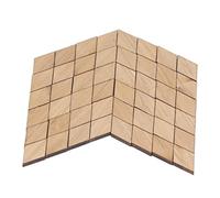 outdoorm 48pcs 1:12 Dollhouse Floor Boards DIY Vintage Geometric Rhombic Shape Bamboo Dollhouse Flooring