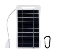 outdoorm 5V/2W Small Solar Panel with USB DIY Monocrystalline Silicon Solar Cell Portable Camping Power Panel for Mobile Phone Lanterns
