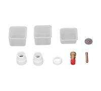 outdoorm 6PCS Welding Torch Accessories Tig Gas Lens Collet Insulator Ceramic Cup for WP 17 18 26 Tig Welding Torches