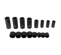 outdoorm 8Pcs Tap Socket Set Metric Standard 70500 1/4in 3/8in Drive with Bracket for Automobile Maintenance