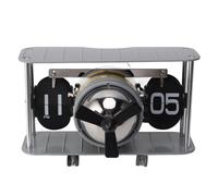 outdoorm Airplane Flip Clock 304 Stainless Steel Timing Reminder Function Retro Aircraft Mechanical Desk Clock for Office (Grey)