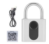 outdoorm Bluetooth Padlock Intelligent Fingerprint Phone APP Lock Set for Dormitory Warehouse