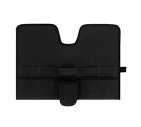 outdoorm Canvas Cocktail Set Carry Bag Portable Folding Roll Strap Professional Mixology Bartender Bag for Camping Outdoor (Black)