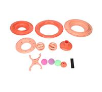 outdoorm Cat Turntable Ball Multipurpose Fun Puzzle 4 Levels Cat Toy Roller for Cat Chasing Exercise (Orange)