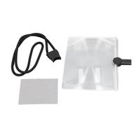 outdoorm Neck Wear Magnifier 3X Magnification Handheld Neck Hanging Magnifying Glass Horizontal High Definition Gooseneck Magnifier For Reading (Black)