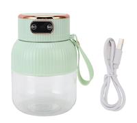 outdoorm Portable Juicer Cup Large Capacity Multifunctional Detachable Electric Juicer for Gatherings Family Use 600ml (Cyan)