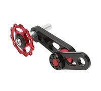 outdoorm Single Speed Chain Tensioner Aluminum Alloy Folding Bike Chain Stabilizer Bike Chain Tensioner for Single Speed Folding Bike (Red)