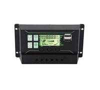 outdoorm Solar Charge Controller 20A 2 USB Output PWM Control 3 Stage Charging Solar Panel Regulator 12V 24V
