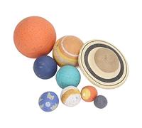 outdoorm Solar System Model PVC Cute 9 Planets Figure for Kids Education Space Toy Planetary Model Desktop Decoration