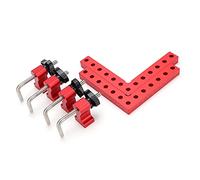 outdoorm Square Positioning Ruler Kit Aluminum Alloy Right Angle 90 Degree Measuring Tool Corner Clamp