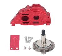 outdoorm Steel 57T Gear Aluminum Alloy Gearbox Housing Set for ARRMA VORTEKS Big Rock 1/10 Car (Black)