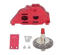 outdoorm Steel 57T Gear Aluminum Alloy Gearbox Housing Set for ARRMA VORTEKS Big Rock 1/10 Car (Red)