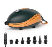OutdoorMaster 20PSI Electric SUP Pump Paddle Board Pump The Dolphin - Quick Air Inflator & Auto-Off, 12V DC Car Connector for Inflatable Stand Up Paddle Boards, Boats, Water Sports