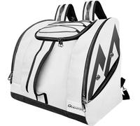OutdoorMaster Boot Bag - 50L Ski Boots and Snowboard Boots Bag, Excellent for Travel with Waterproof Exterior & Bottom - for Men, Women and Youth - White