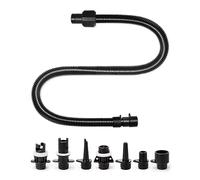 OutdoorMaster Inflatable Boat Sup Pump Adapter & Air Hose Kit, Electric Paddle Board Pump Sup Air Pump Accessories with 5 Air Valve Nozzles for Inflatable Stand Up Paddle Board/Boat/Tent/Pool
