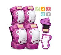 OutdoorMaster Kids Elbow & Knee Pads Purple S