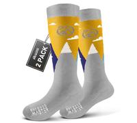 OutdoorMaster Merino Wool Ski Socks, Thermal Winter Warm Socks for Kids | 30% Merino Wool, Great Breathability, Machine Washable, Over-the-Calf, Non-slip Cuff, Itch-free, Kids, Boys, Girls