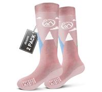 OutdoorMaster Merino Wool Ski Socks, Thermal Winter Warm Socks for Kids | 30% Merino Wool, Great Breathability, Machine Washable, Over-the-Calf, Non-slip Cuff, Itch-free, Kids, Boys, Girls