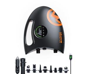OutdoorMaster Shark 2S 88.8Wh Electric Paddle Board Pump, Rechargeable Battery for 6 SUPs Inflation & Deflation, 20PSI SUP Air Pump 12V/15.8V DC & Type-C Input, Auto-Off & 8 Nozzles for Inflatables