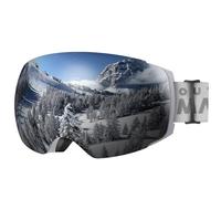 OutdoorMaster Ski Goggles PRO - Frameless, Interchangeable Lens 100% UV400 Protection Snow Goggles for Men & Women ( Grey Frame VLT 10% Grey Lens with Free Protective Case )