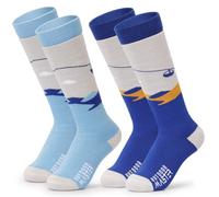 OutdoorMaster Ski Socks, Snowboarding Socks for Unisex Boys, Thermal Winter Warm, Over The Calf Non-Slip Cuff