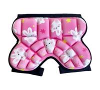 OutdoorMaster Snowboard Butt Pad, Single Board Hip Protectors, Shockproof Skate Butt SAVE Pads, Skating Butt Protection Shorts for Roller Skating/Skateboarding-Pink Rabbit