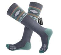 OutdoorMaster Unisex Merino Wool Ski Socks for Men/Women (OTC) Non-Slip Cuff Design,Thermal Socks for Winter, Snowboarding