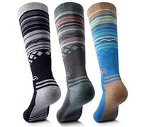 OutdoorMaster Unisex Merino Wool Ski Socks for Men/Women (OTC) Non-Slip Cuff Design,Thermal Socks for Winter, Snowboarding