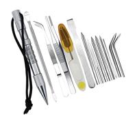 Outdoors Adventure 14pcs Paracords Needle& Tent Stakes Pegs Combination Set Suitable for Shelter Building Campers Hiking Paracord Needle