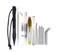 Outdoors Adventure 14pcs Paracords Needle& Tent Stakes Pegs Combination Set Suitable for Shelter Building Campers Hiking Paracord Needle