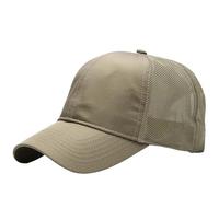 Outdoors Fishing Sun Cap Adult Sports Hat Lady Summer Mesh Baseball Caps Man Big Size Snapback Hats 55-60cm 60-65cm for baseball(Khaki,55 to 60cm)