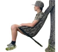Outdoors Low Down Hunting Seat, 2026 New Portable and Lightweight Hunting Hammock Chair, Folding Tree Seat, Folding & Quiet, for Camping and Outdoor Shooting, Easy Install and Use (#B)