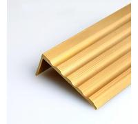 Outdoors Stair Nosing Edge Anti Slip Traction Treads Brass, Stair Edge Protectors for Wood Stairs, Step Nose Guard Molding Strips, Wall Molding Trim(40x20.5mm,5ft(152cm))