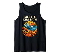 Outdoors Take The Dirt Path Vintage Mens Christian Faith Tank Top