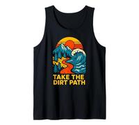 Outdoors Take The Dirt Path Vintage Mens Christian Faith Tank Top