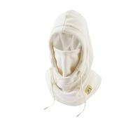 Outdoors Windproof Scarf Hat,3-in-1 Beanie Hat with Scarf and Mask,Winter Balaclava Hats,Winter Warm Motocycle Face Cover Hooded S-Carf for Men Women Unisex White
