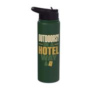 Outdoorsy in a Hotel Way Humor Stainless Steel Insulated Water Bottle