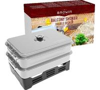 OutdoorTable Smoker with Thermometer for Smoked Fish Cheese Meat