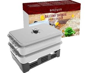 OutdoorTable Smoker with Thermometer for Smoked Fish Cheese Meat