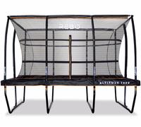 OutdoorToys Altitude Rectangular Garden Trampoline with Safety Enclosure for Kids - 1400 (10 x 14ft) in Black OutdoorToys Black